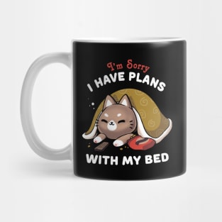 I have plans - Lazy Funny Cat - Social Distancing Mug